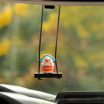 Cute Little Yellow Duck Doll Automobile Hanging Ornament - £8.25 GBP