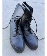 New Genuine USGI 1986 Steel Toe Black Leather Jump Combat Boots Men - Si... - $109.00 CAD