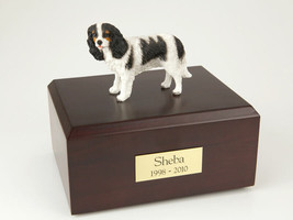 King Charles Spaniel, Black Pet Cremation Urn Available 3 Diff. Colors &amp; 4 Sizes - £133.71 GBP+
