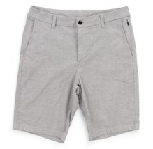 Lululemon Commission Short Relaxed Men&#39;s 32 Gray Qwick Oxford 11&quot; Inseam - £23.05 GBP