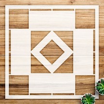 Block barn Quilt Stencil Pattern for Wood Signs and Home Decor, Reusable... - $14.69+