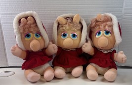 Baby Miss Piggy Plush Doll - 1987 McDonalds - Muppet Babies Christmas Lo... - £22.60 GBP