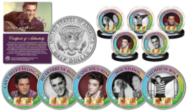 ELVIS PRESLEY Greatest Songs (Set A) JFK Half Dollar 5-Coin Set (Jailhou... - £22.33 GBP