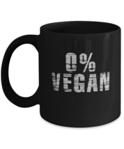 Coffee Mug Funny Zero Percent Vegan meat eater Carnivore  - £16.36 GBP