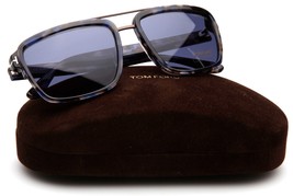 New TOM FORD Anders TF 780 55V Blue Havana Sunglasses 58-17-140mm Italy - £188.15 GBP