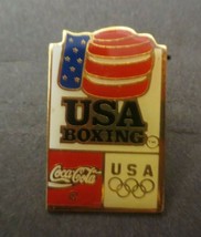 Coca-Cola USA Boxing Olympics Lapel Pin - £2.78 GBP