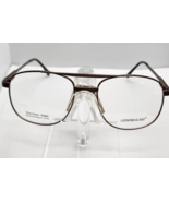 LOOKING GLASS 8044 MEN&#39;S AVIATOR EYEGLASSES 52-18-140 MATTE BROWN WITH S... - $34.60