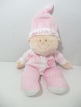 Baby Ganz plush soft cloth baby doll pink Jesus Loves Me hat cap heart c... - $39.57