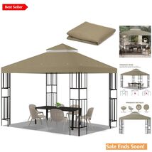 UV-Resistant 10x10 Gazebo Canopy Replacement for BBQ and Picnics - $94.00