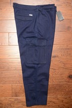 Armani Exchange A|X $150 Men&#39;s Stretch Cotton Navy Cargo Denim Jogger Pants 40 - £48.12 GBP