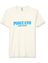 Marky G 6440 Women&#39;s Positano Graphic Sueded V-Neck Short Sleeve Tee Nat... - €4,91 EUR