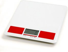 Norpro Digital Diet Kitchen Scale Weighs Up To 11 Pounds (5 Kg), White-Red - £31.24 GBP