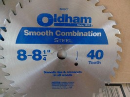 oldham 40 tooth 8&quot; smooth combination saw blade steel - £3.88 GBP