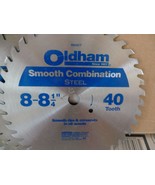 oldham 40 tooth 8&quot; smooth combination saw blade steel - $4.95