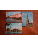Vtg Lot 3 Denmark Postcard Kopenhagen Castle Frederiksborg Savior Church... - $177.59 MXN
