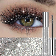 1 PC Diamond Mascara Shining Galaxy Sequins Sweat Proof Glitter Eyelashe... - $4.52