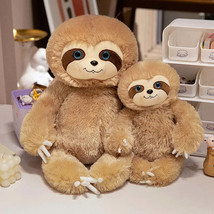 Simulation Fluffy Chubby Sloth Plushies Doll Cute Stuffed Animals Kawaii Soft Li - £4.56 GBP+