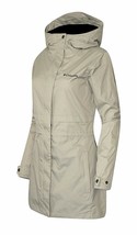 Columbia Women&#39;s Shine Struck II Waterproof RAIN Mid Hooded Jacket Beige Medium - £81.43 GBP