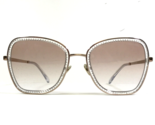 CHANEL Sunglasses 4277-B c.226/13 Rose Gold Clear Crystals Butterfly Frames - $448.58