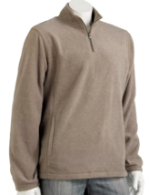 Men&#39;s Croft &amp; Barrow® Arctic Fleece Quarter-Zip Pullover Deep Oat Heathe... - $9.89