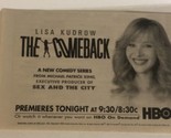 The Comeback Tv Series Print Ad Vintage Lisa Kudrow TPA3 - £4.66 GBP