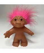 Vintage DAM 5&quot; Troll Doll Hot Pink Hair 1986 - £12.31 GBP