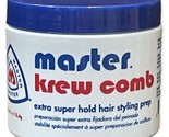 Master Krew Comb Extra Super Hold Hair Styling Prep 4 oz. New - £64.21 GBP