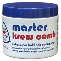 Master Krew Comb Extra Super Hold Hair Styling Prep 4 oz. New - £61.93 GBP