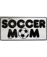 Soccer Mom Novelty License Vanity Plate Auto Tag Car Truck White with Black - £6.26 GBP