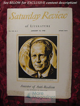 Saturday Review January 10 1948 Charles Hurd Sidney Lanier + - £6.79 GBP