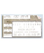 Ozzy Osbourne Concert Ticket Stub Novembre 26 1991 Chicago Illinois - £32.65 GBP