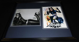 Lee Meriwether Signed Framed 16x20 Sketch &amp; Photo Set Batman Catwoman - £143.31 GBP