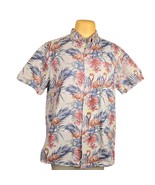 Molokai Surf Co Mens XL Hawaiian Shirt Button Up Flamingos Tropical Flor... - $23.53 CAD