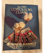 1982 Cotton Bowl Classic Texas vs Alabama Game Program 1.1.1982  - £15.19 GBP