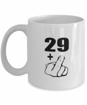 Raintree Mugs 29 Plus Middle Finger Mug 30th Birthday Gag Gift Present - $19.99