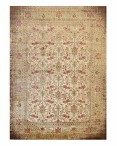 EORC LLC, FL16GY5X8 Machine-Made Polyester Distressed Bohemian Moderno Medallion - $132.25