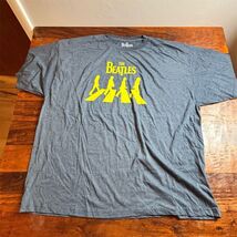 The Beatles Abbey Road Men's 4XLT Gray Graphic T-Shirt Short Sleeve - $16.63