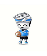 Sterling Silver Basketball Boy Charm for DIY Jewelry - $27.85 CAD