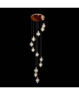 Luxury Gold Spiral Crystal LED Chandelier - $1,499.00