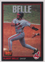 Albert Belle Cleveland Indians DH/OF 1993 Triple Play Card # 94 Near-Mint + - £1.21 GBP