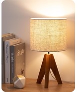 Edishine Tripod Table Lamp, Small Cute Bedside Lamp With Linen Beige, 14... - €38,46 EUR