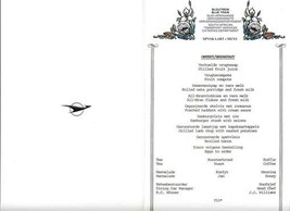 Blue Train Menu South African Transport Catering Department  - $34.61