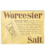 Worcester Brand Salt 1897 Advertisement Victorian Worlds Fair Baking ADB... - $363.77 MXN
