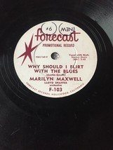 Marylin Maxwell - Why Should I Flirt With The Blues / Plaid &amp; Calico - Promo 78 - £23.29 GBP