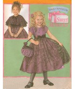 Childs Daisy Kingdom Easter Xmas Dress Overskirt Capelet Purse Sew Patte... - €11,87 EUR