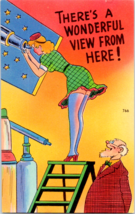 Postcard Comic There&#39;s a Wonderful View From Here!  Unposted  Made USA - £13.21 GBP