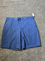 Izod Saltwater Relaxed Classic Stretch Flat Front Waist 40 Blue Mens Blu... - $23.36