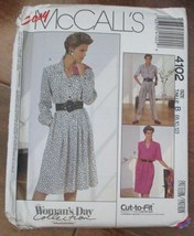 McCall&#39;s 4102 Easy Misses Dresses Jumpsuit Sewing Pattern Sz 8-12 NEW - £5.34 GBP