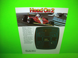 HEAD ON 2 Original 1979 Video Arcade Game Flyer Vintage Retro Art Promo - £24.85 GBP