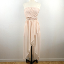 Forever 21 Small Pale Pink Formal Maxi Party Dress Strapless Grecian Drape Prom - £15.75 GBP